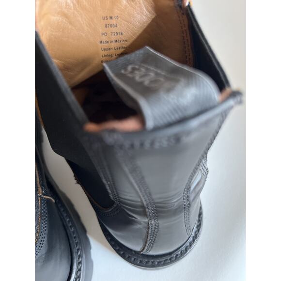 Rhodes Boone Lug Chelsea Boot Mens 10 Black Leather Vibram Sole Unworn Defect main image 8